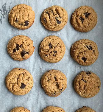 COOKIES DE AVENA Y PASTA DE MANI