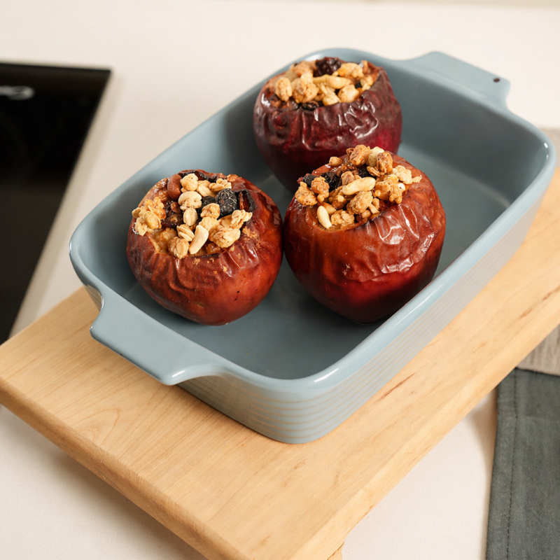 Manzanas al horno crunchy